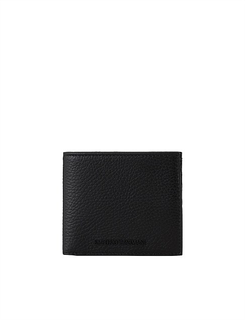 EA LEATHER BIFOLD W/ COIN POCKET