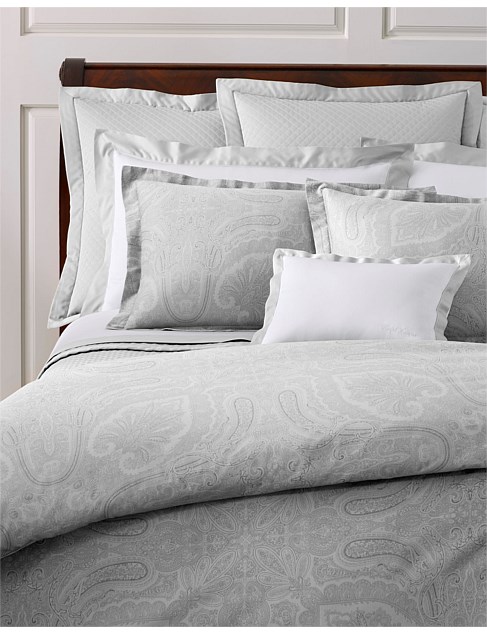 DONCASTER CAPE SILVER SUPER KING BED DUVET COVER 270X240CM