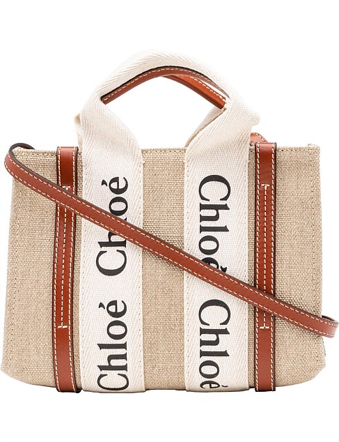 WOODY MINI TOTE WITH STRAP