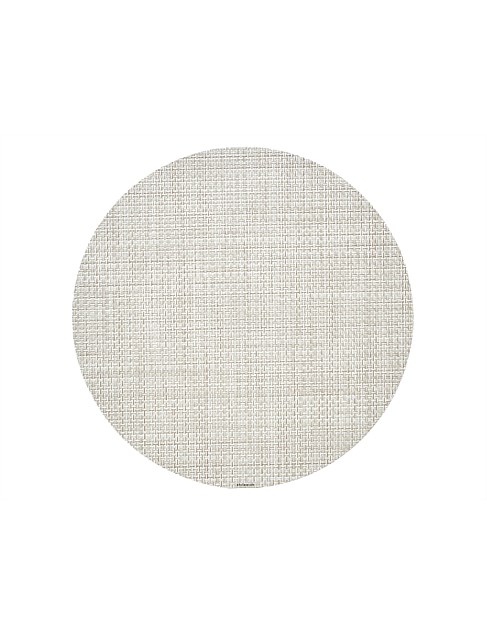 Basketweave Placemat Natural Round 38cm