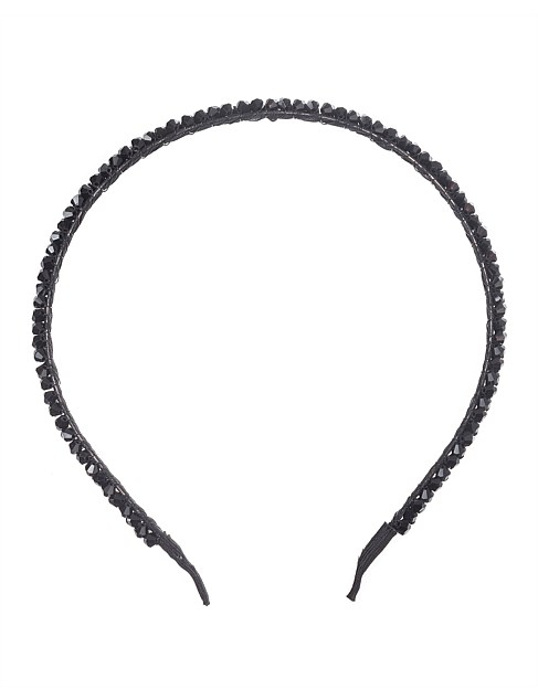 THIN BEADED HEADBAND