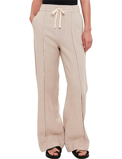 LILA LINEN DETAILED PANTS