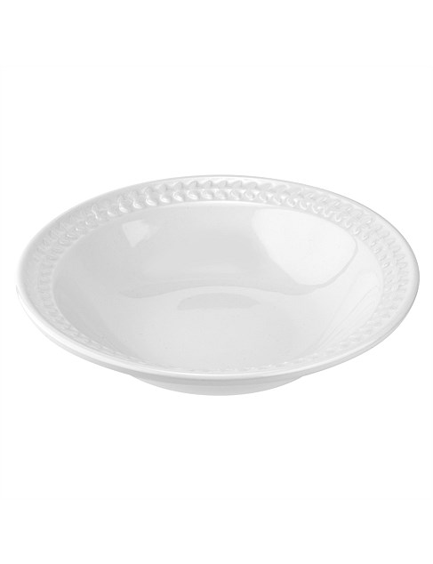 BOTANIC GARDEN HARMONY 9" PASTA BOWL WHITE