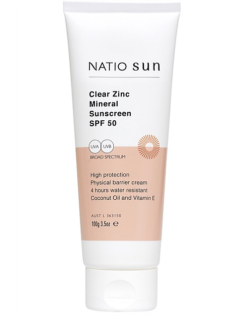 Clear Zinc Mineral Sunscreen SPF 50 - 100g