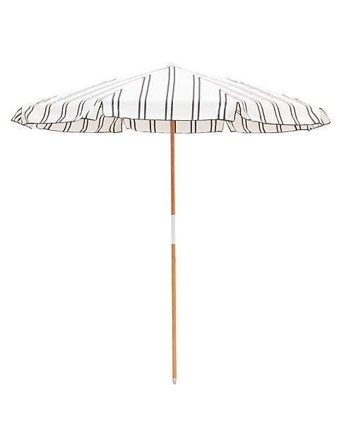 AMALFI UMBRELLA BLACK TWO STRIPE