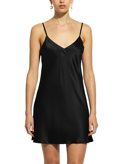 silk chemise v neck