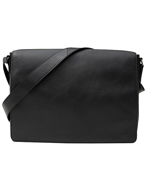 LEATHER MESSENGER BAG