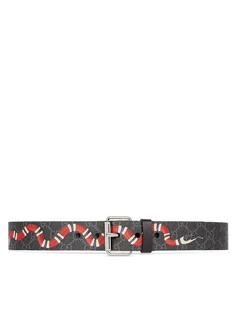 GG belt with Kingsnake print