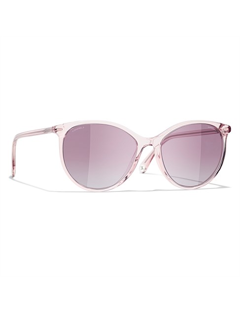 Acetate Oval PINK Sunglass