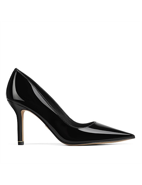 Quendra Black Patent Stiletto Heel Pump