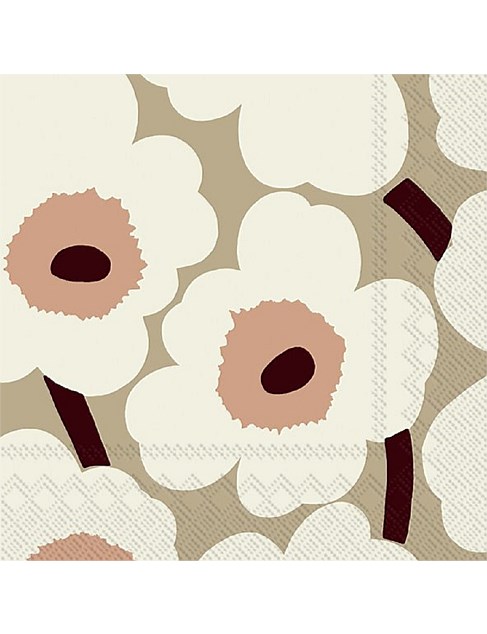 Marimekko - Unikko Cream Rose Lunch Napkin