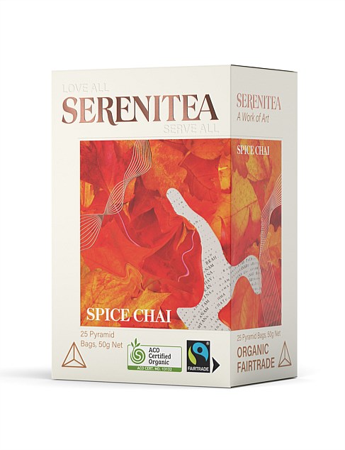 SPICE CHAI 25 PYRAMID TEA BAGS