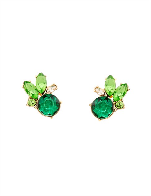 Green Cluster Earring