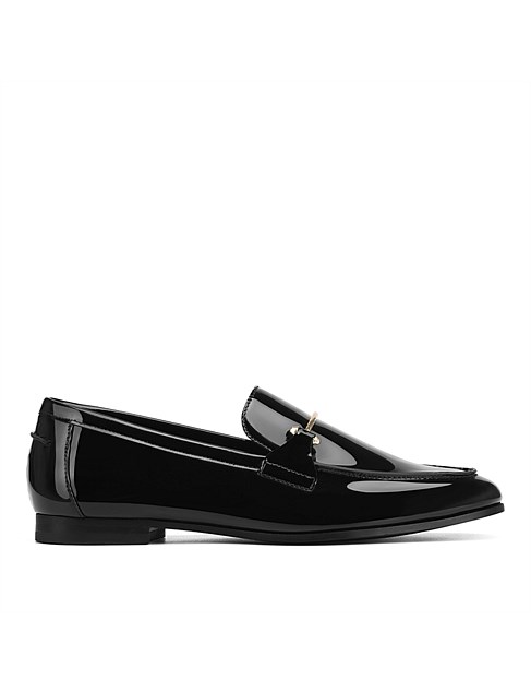 ANGELES Black Patent Leather Loafer