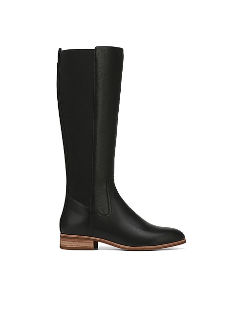 Chilliana Black Leather Long Boot