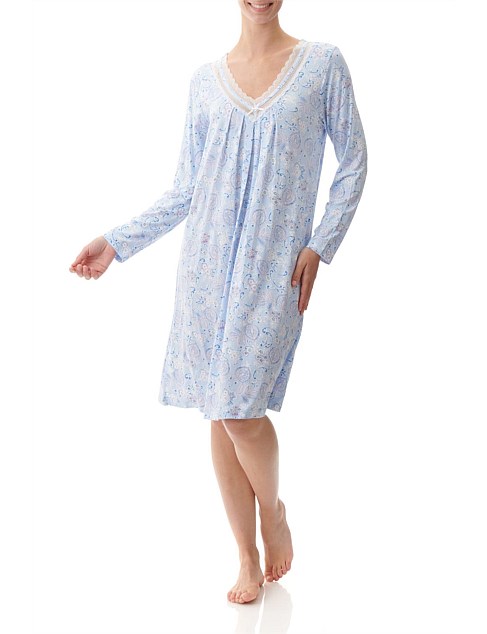 long sleeve short nightie