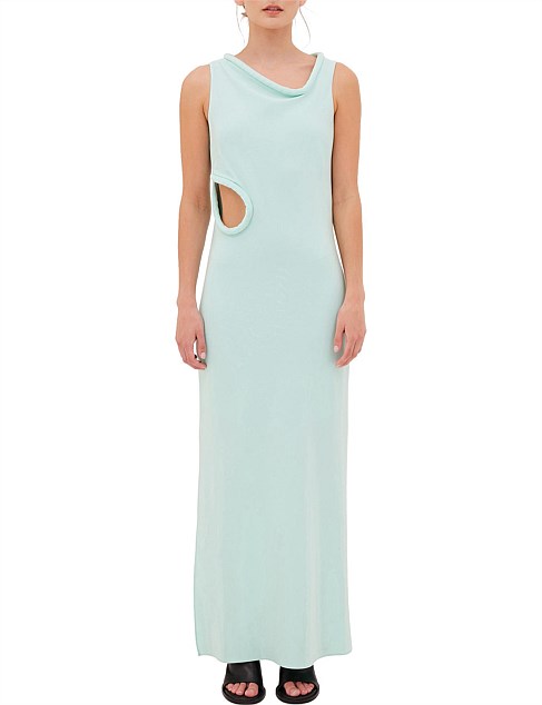 MINT CREPE LAZARE DRESS