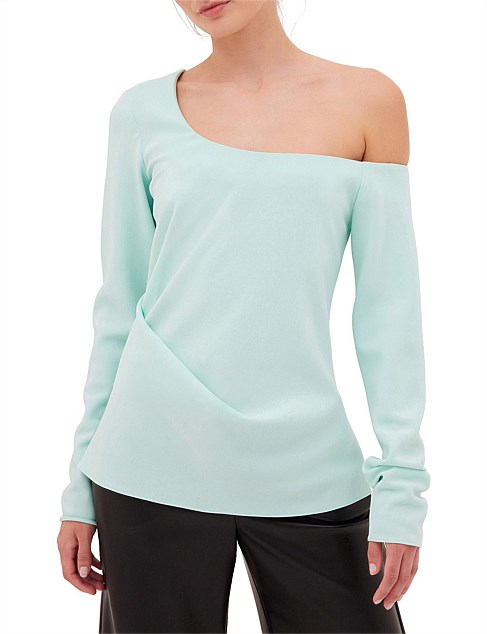 MINT CREPE LEONORA TOP