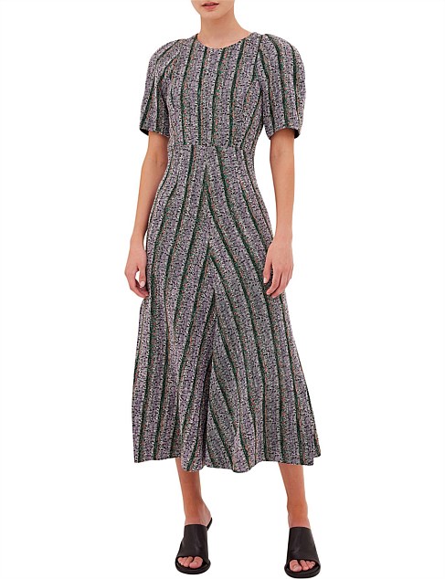 STRIPE TWEED MAGNUM DRESS