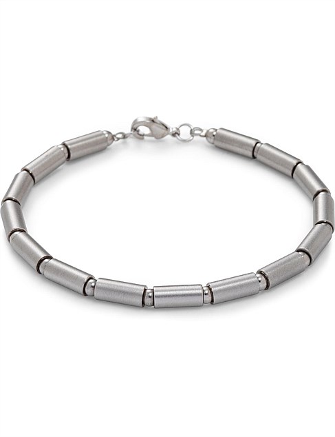 Stainless Steel Tube Link Bracelet