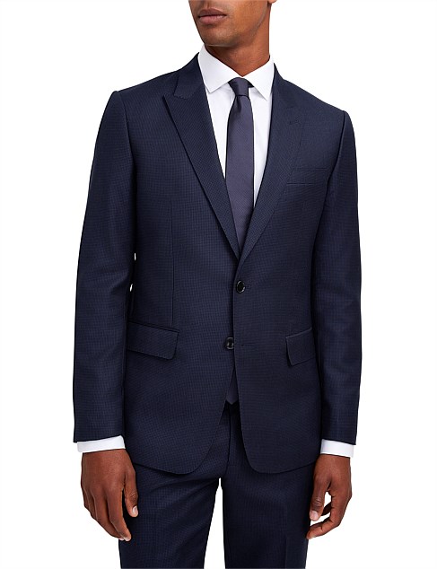 TONAL BASKET WEAVE SUIT JACKET