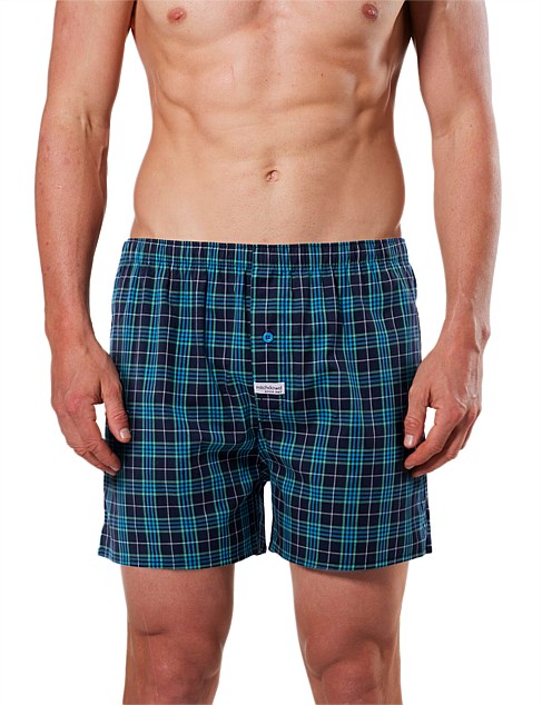 Carlos Check Stretch Yarn Dyed Cotton Boxer