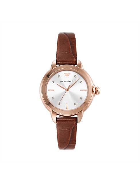 Brown Analogue Watch