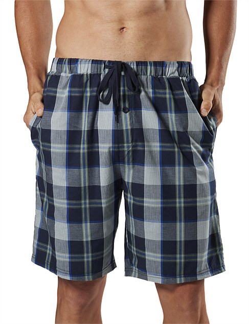 DAVID JONES Varsity Check Woven Sleep Short