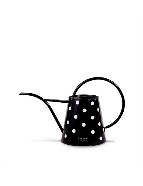 Watering Can Black and White Dot