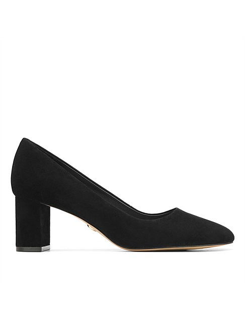 KENZIA  BLACK SUEDE LEATHER PUMP