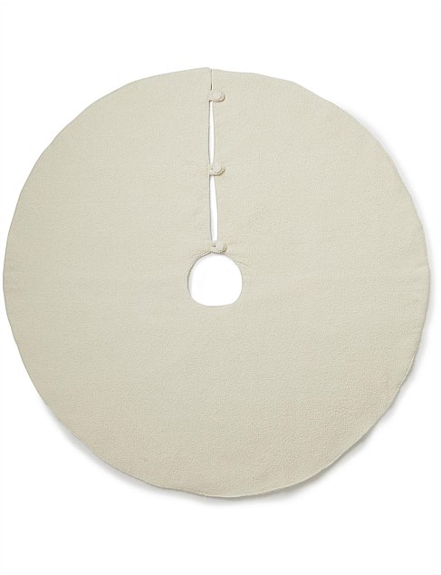 122CM OFFWHITE BOUCLE TREE SKIRT