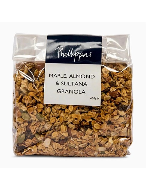 MAPLE, ALMOND AND SULTANA GRANOLA 450g