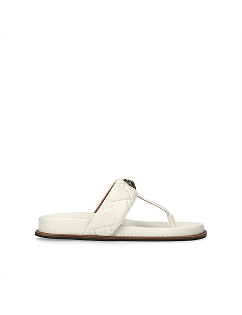 KENSINGTON T-BAR CHUNKY BONE LEATHER SANDALS