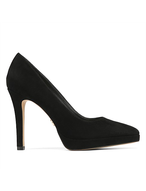 Vero Black Suede Leather Platform Pump