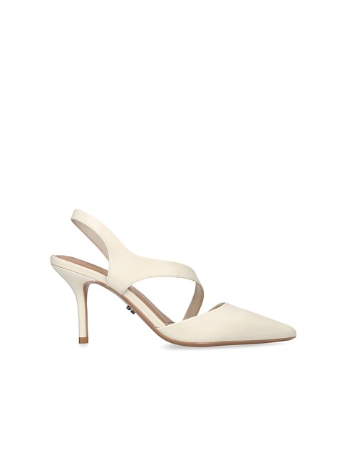 Symmetry Court Bone Leather Dress Heel