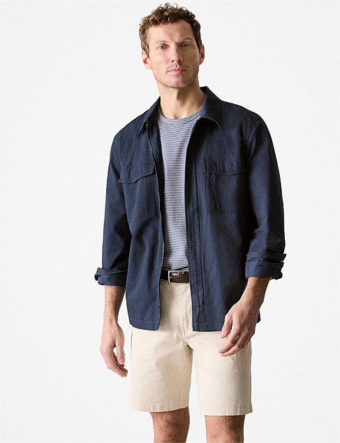 Cotton Herringbone Jacket