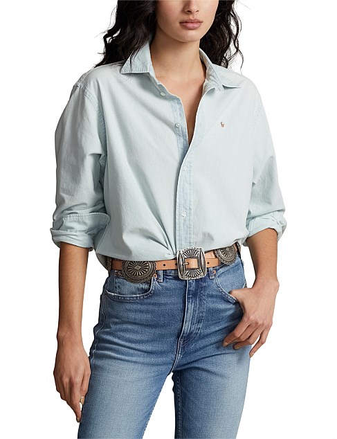 RELAXED FIT CHAMBRAY SHIRT