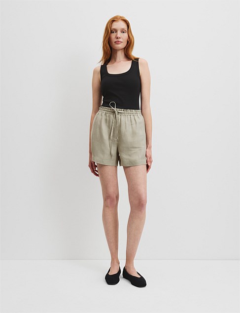 Organically Grown Linen Relaxed Short