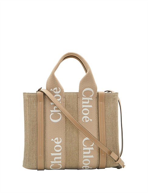 SMALL WOODY LOGO TOTE BAG