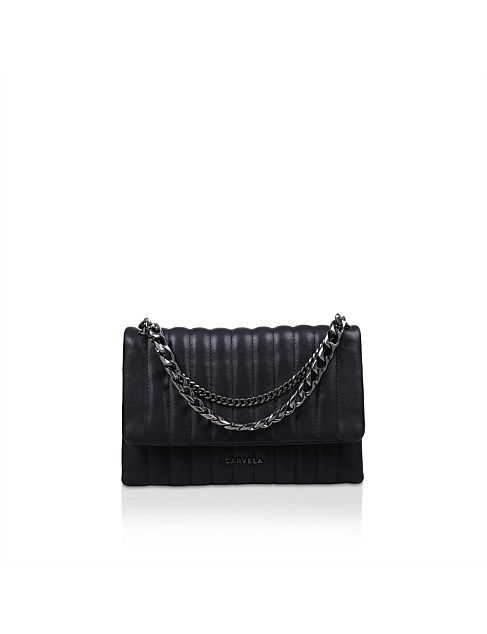 REBEL CLUTCH BLACK EVENING BAG