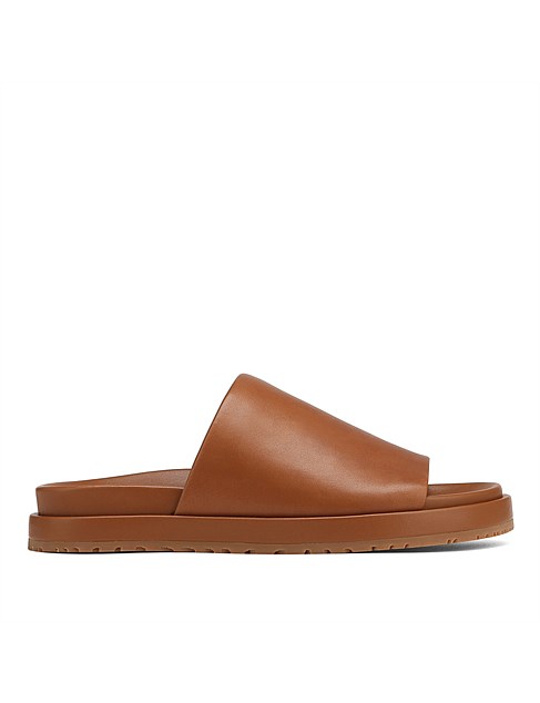 Bollie Dark Cognac Leather Sandal