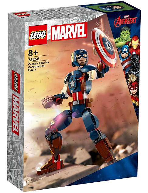 Super Heroes Marvel CAPTAIN AMERICA CONSTRUCTION FIGURE 76258