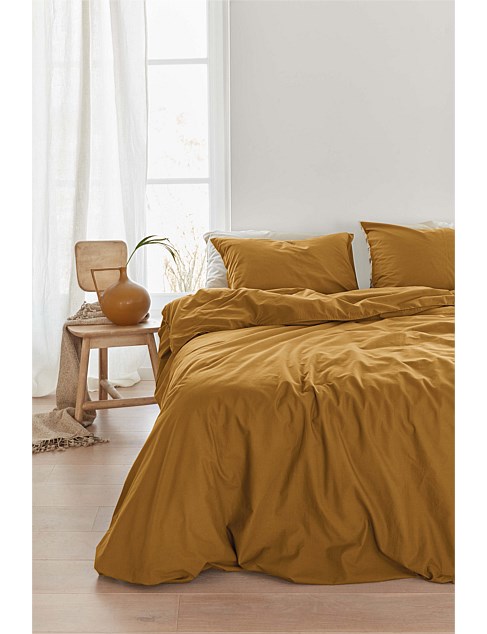 Bedding House Organic Cotton Basic Ochre QCS - Queen