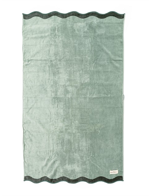 BEACH TOWEL IN RIVIERA GREEN