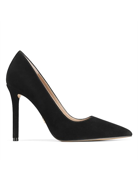 Violeta Black Suede Leather Pump