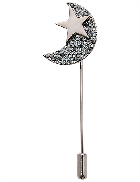 MOONSTRUCK LAPEL PIN