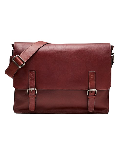 DARK TAN MESSENGER BAG