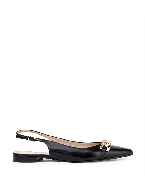 ELDA POINTED SLINGBACK WITH CHAIN DETAIL