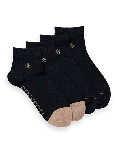 DIP TOE QUARTER SOCK 2 PACK