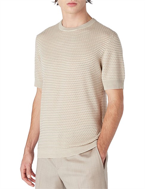 MEN'S SHORT SLEEVE KNIT TOP